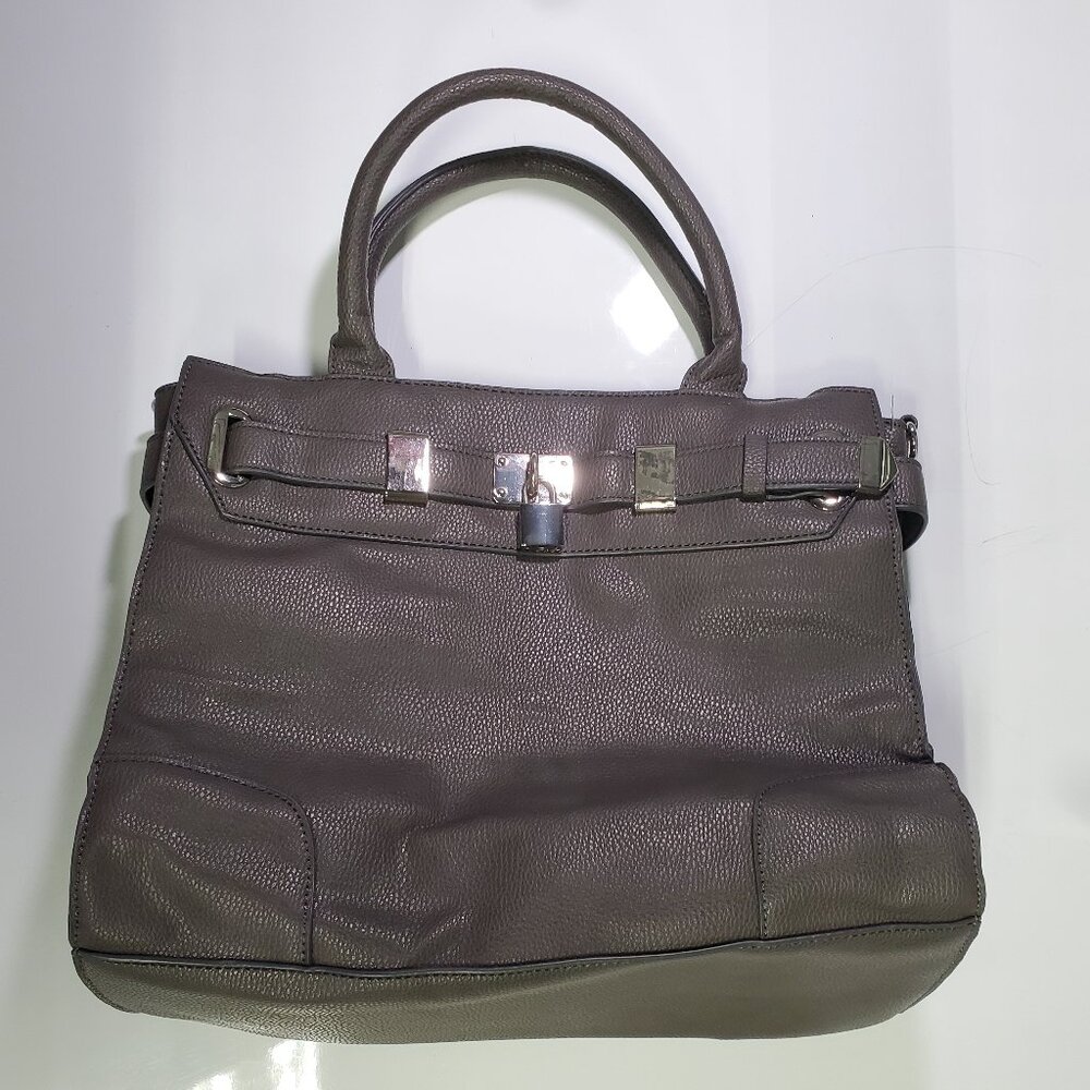 JUSTFAB Large Book Purse Grey